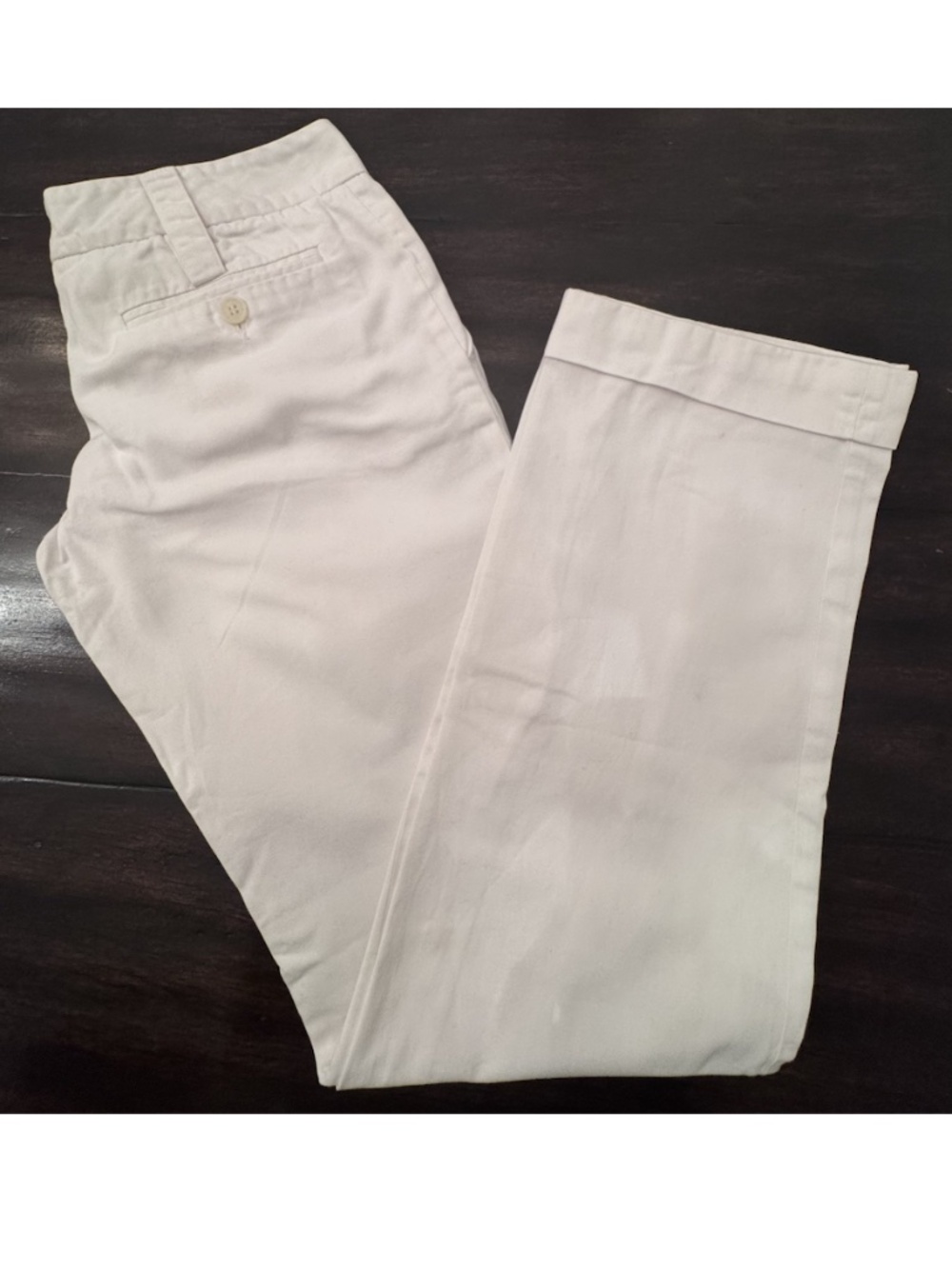 Dolce & Gabbana Size 38 White Straight Leg Cotton Trousers Pants Italy D&G